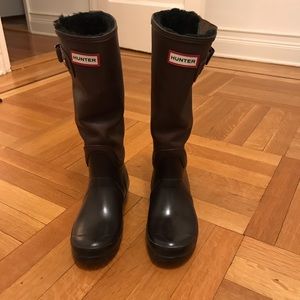 Hunter original tall insulated snow boots